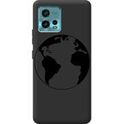 Черный чехол BoxFace Motorola G72 Earth