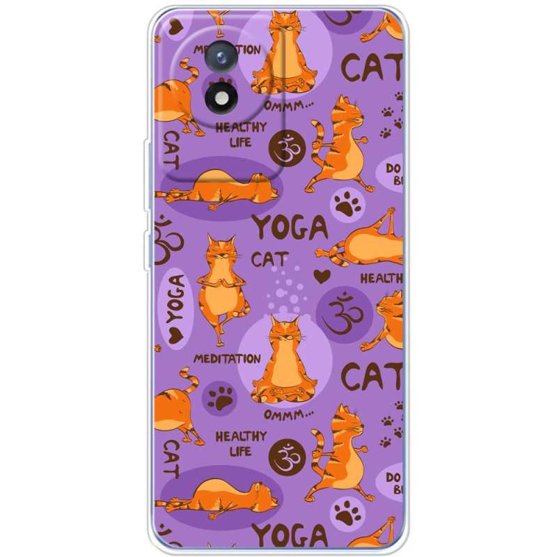 Чехол BoxFace Vivo Y02 Yoga Cat