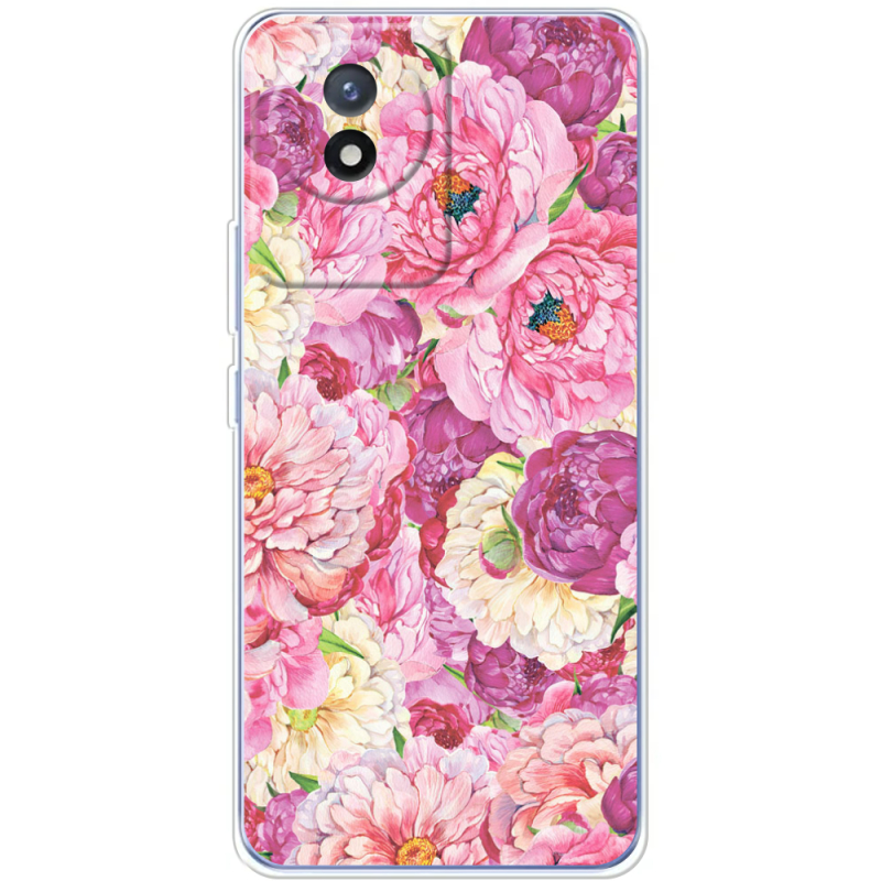 Чехол BoxFace Vivo Y02 Pink Peonies