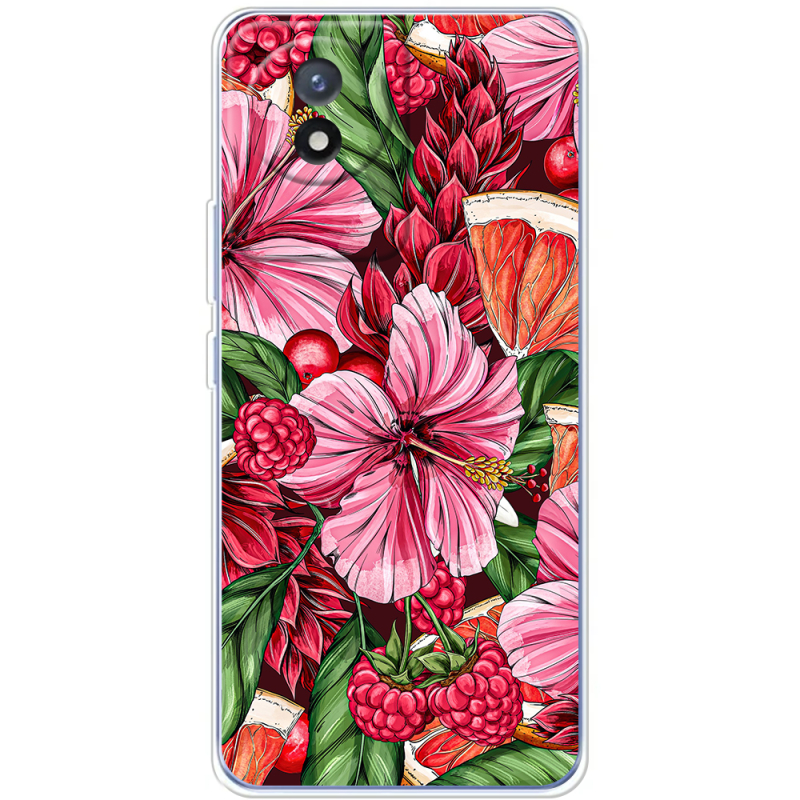 Чехол BoxFace Vivo Y02 Tropical Flowers