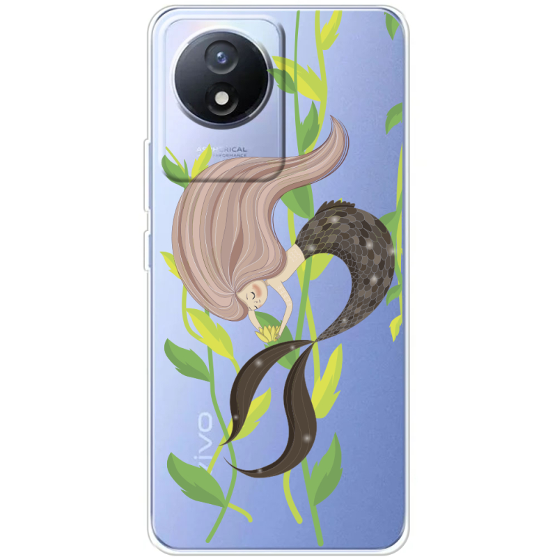 Прозрачный чехол BoxFace Vivo Y02 Cute Mermaid