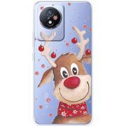 Прозрачный чехол BoxFace Vivo Y02 Winter Deer