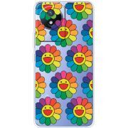 Прозрачный чехол BoxFace Vivo Y02 Hippie Flowers