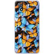 Прозрачный чехол BoxFace Vivo Y02 Butterfly Morpho