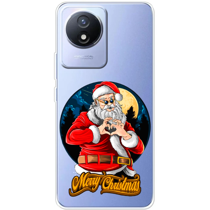 Прозрачный чехол BoxFace Vivo Y02 Cool Santa