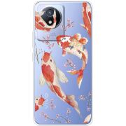 Прозрачный чехол BoxFace Vivo Y02 Japanese Koi Fish