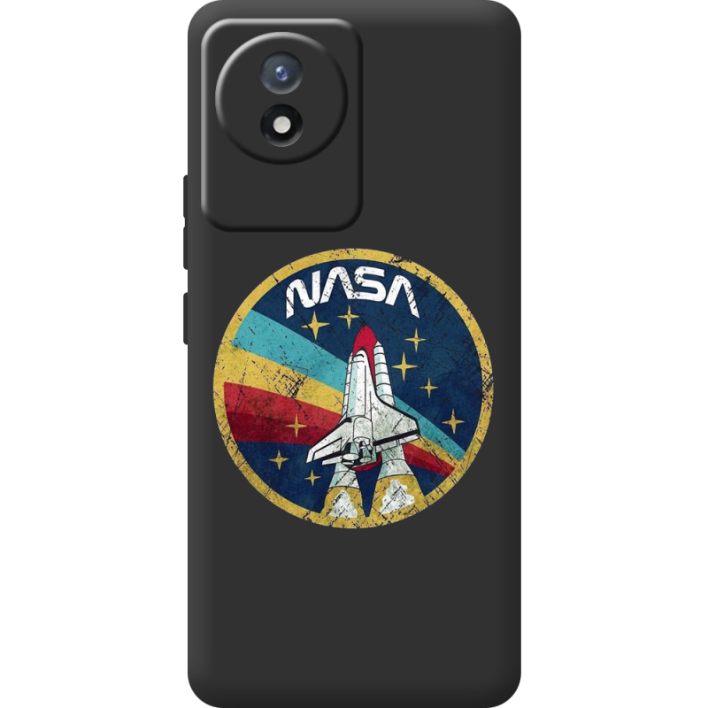 Черный чехол BoxFace Vivo Y02 NASA