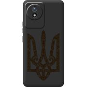 Черный чехол BoxFace Vivo Y02 Ukrainian Trident