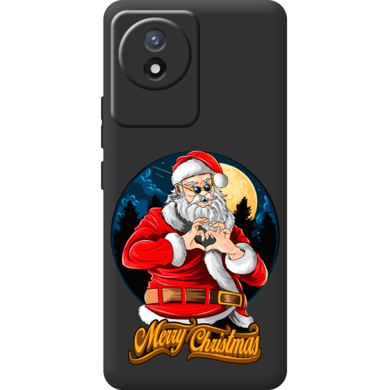 Черный чехол BoxFace Vivo Y02 Cool Santa