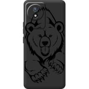 Черный чехол BoxFace Vivo Y02 Grizzly Bear