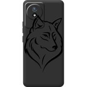 Черный чехол BoxFace Vivo Y02 Wolf