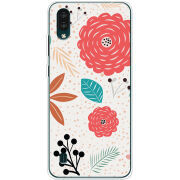 Чехол BoxFace ZTE Blade A51 Lite Line Flowers