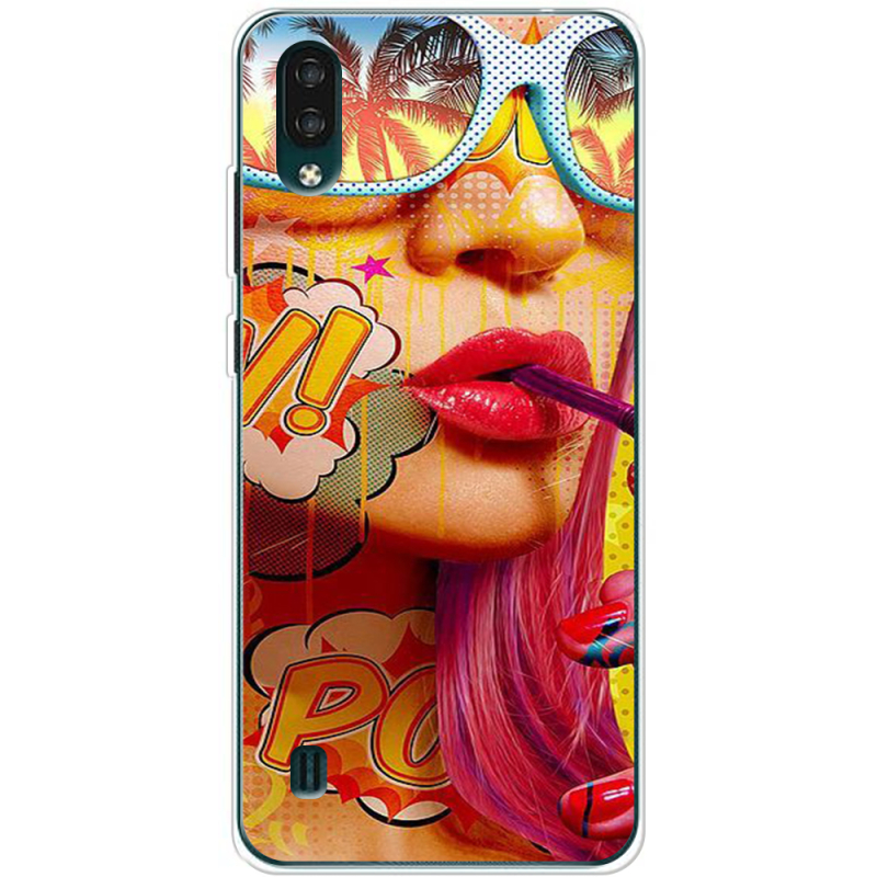 Чехол BoxFace ZTE Blade A51 Lite Yellow Girl Pop Art