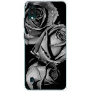 Чехол BoxFace ZTE Blade A51 Lite Black and White Roses