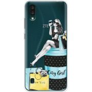 Прозрачный чехол BoxFace ZTE Blade A51 Lite City Girl