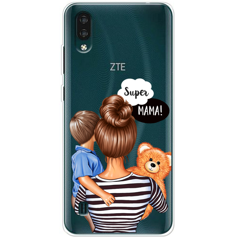 Прозрачный чехол BoxFace ZTE Blade A51 Lite Super Mama and Son