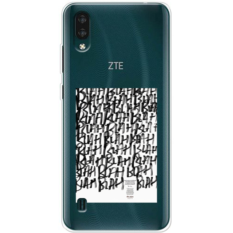 Прозрачный чехол BoxFace ZTE Blade A51 Lite Blah Blah