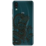 Прозрачный чехол BoxFace ZTE Blade A51 Lite Chinese Dragon