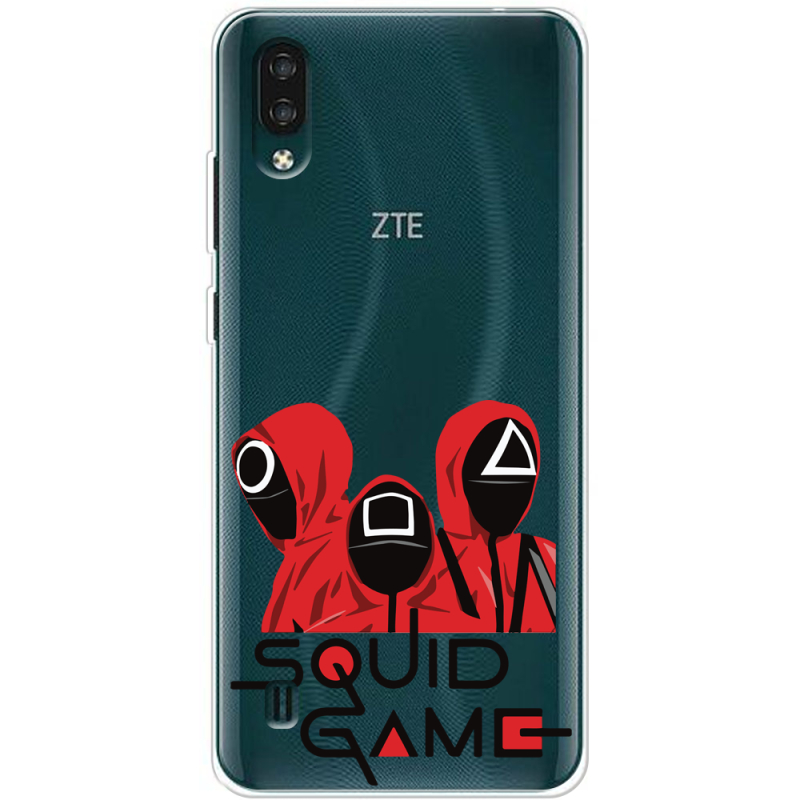 Прозрачный чехол BoxFace ZTE Blade A51 Lite siquid game люди в красном