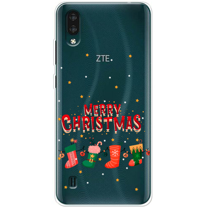 Прозрачный чехол BoxFace ZTE Blade A51 Lite Merry Christmas