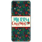 Прозрачный чехол BoxFace ZTE Blade A51 Lite Vintage Christmas Pattern