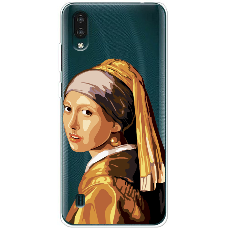 Прозрачный чехол BoxFace ZTE Blade A51 Lite Девушка с жемчужной серёжкой