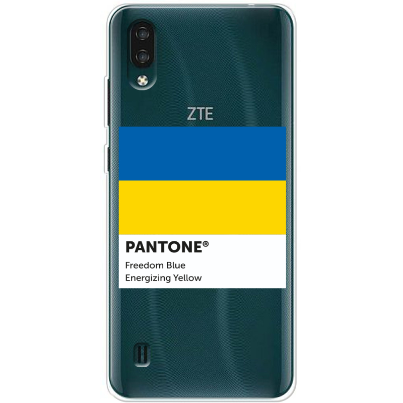 Прозрачный чехол BoxFace ZTE Blade A51 Lite Pantone вільний синій