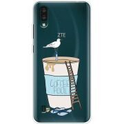 Прозрачный чехол BoxFace ZTE Blade A51 Lite Segull in Cofee Pool