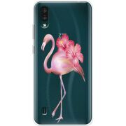 Прозрачный чехол BoxFace ZTE Blade A51 Lite Floral Flamingo