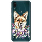 Прозрачный чехол BoxFace ZTE Blade A51 Lite Winking Fox