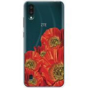 Прозрачный чехол BoxFace ZTE Blade A51 Lite Red Poppies