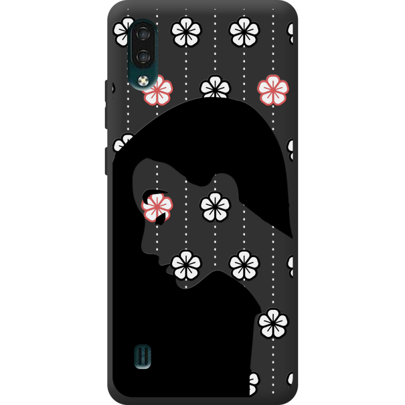 Черный чехол BoxFace ZTE Blade A51 Lite Flower Hair