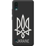 Черный чехол BoxFace ZTE Blade A51 Lite Тризуб монограмма ukraine