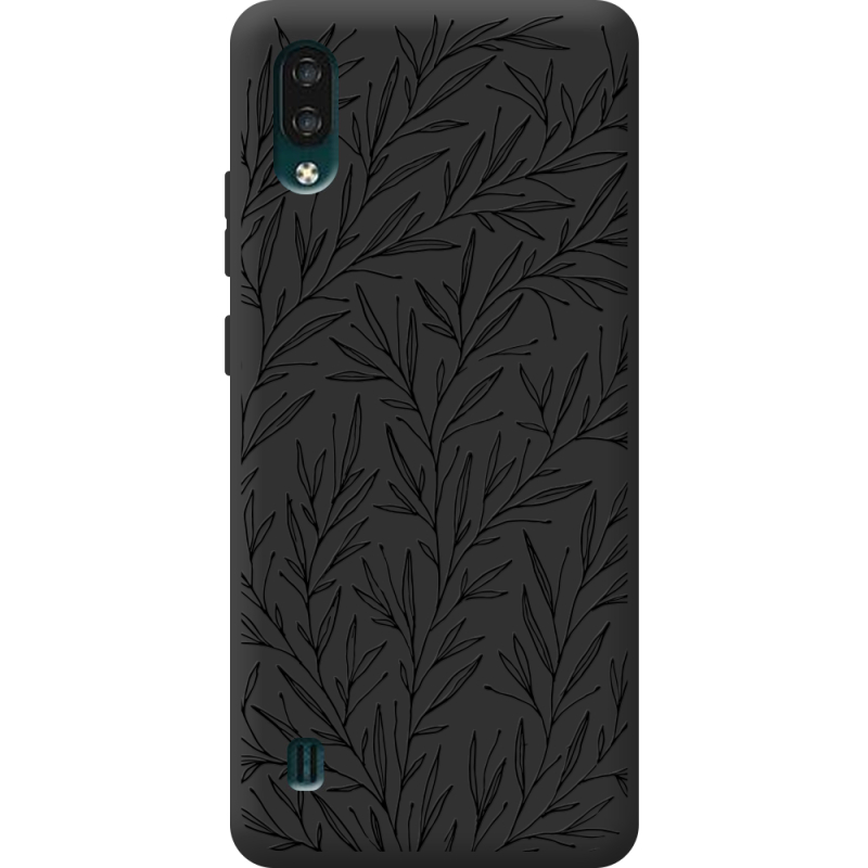 Черный чехол BoxFace ZTE Blade A51 Lite Leaves