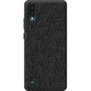 Черный чехол BoxFace ZTE Blade A51 Lite Leaves