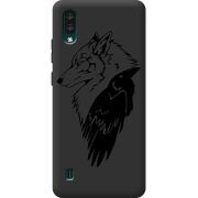 Черный чехол BoxFace ZTE Blade A51 Lite Wolf and Raven