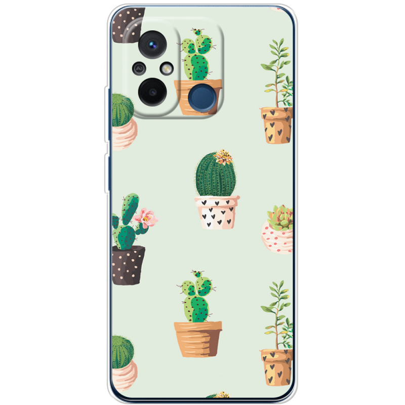 Чехол BoxFace Xiaomi Redmi 12C L-green Cacti