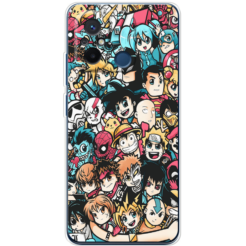 Чехол BoxFace Xiaomi Redmi 12C Anime Stickers