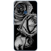 Чехол BoxFace Xiaomi Redmi 12C Black and White Roses