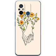 Чехол BoxFace Xiaomi Redmi 12C Flower Hands