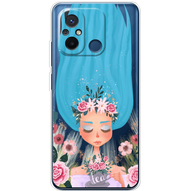 Прозрачный чехол BoxFace Xiaomi Redmi 12C Blue Hair