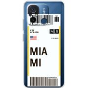 Прозрачный чехол BoxFace Xiaomi Redmi 12C Ticket Miami