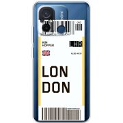 Прозрачный чехол BoxFace Xiaomi Redmi 12C Ticket London