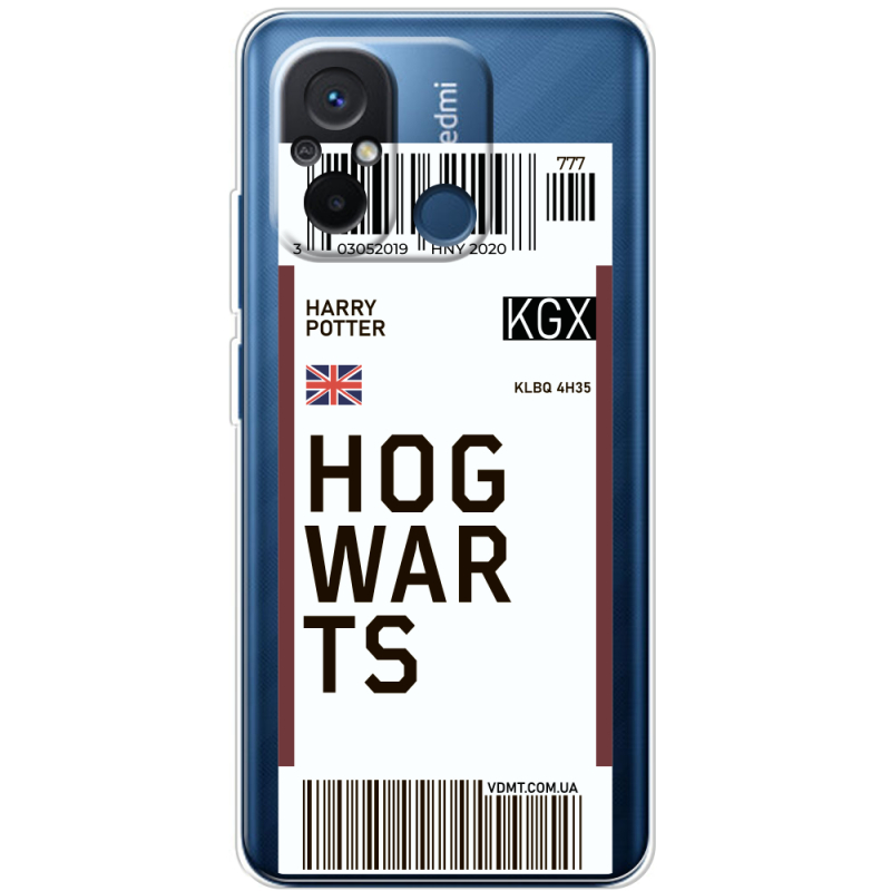 Прозрачный чехол BoxFace Xiaomi Redmi 12C Ticket Hogwarts