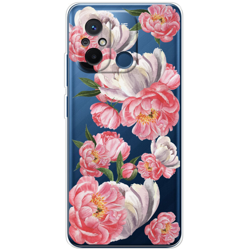 Прозрачный чехол BoxFace Xiaomi Redmi 12C Peony Watercolor Style