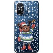 Прозрачный чехол BoxFace Xiaomi Redmi 12C Christmas Deer with Snow