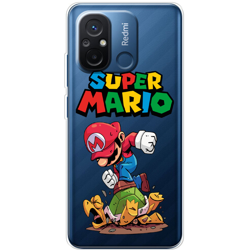 Прозрачный чехол BoxFace Xiaomi Redmi 12C Super Mario