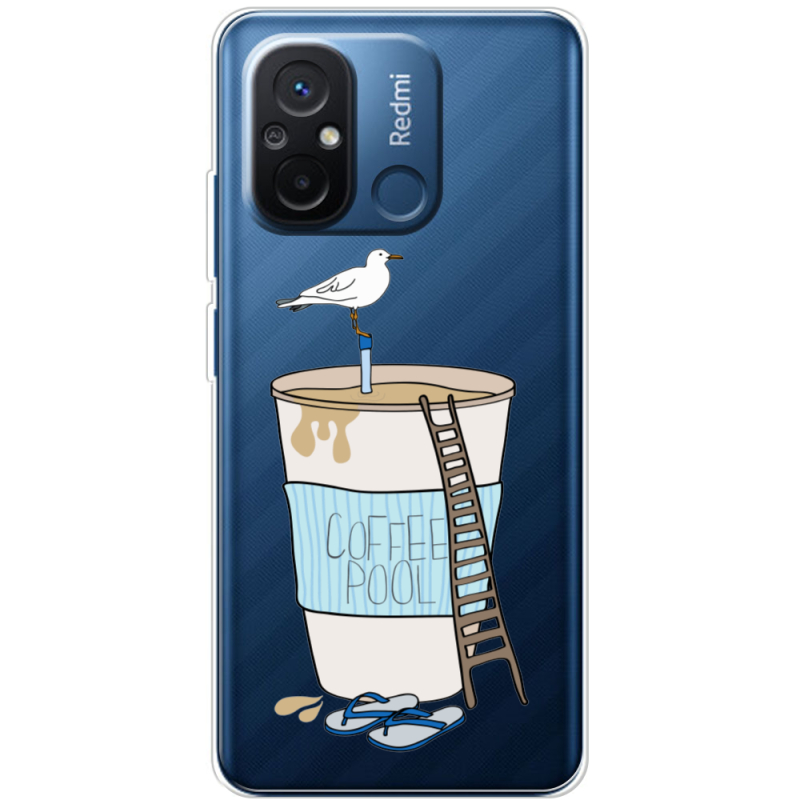 Прозрачный чехол BoxFace Xiaomi Redmi 12C Segull in Cofee Pool