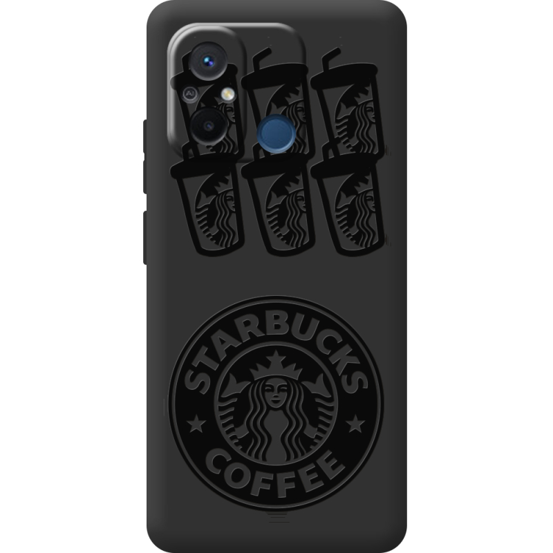 Черный чехол BoxFace Xiaomi Redmi 12C Black Coffee