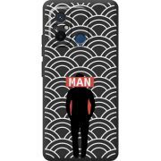 Черный чехол BoxFace Xiaomi Redmi 12C Man Pattern